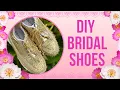 Wedding Shoes Diy Diy bridal shoes Customised shoes for sangeet bride Wedding series
