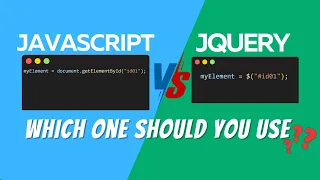 JavaScript vs jQuery Which One Should You Learn in 2024