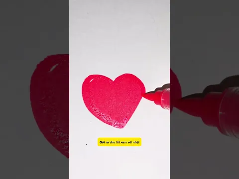 Lỡ tay vẽ trái tim rồi #xh #art #handmade #slime #diy #drawing #dyi #origami #draw