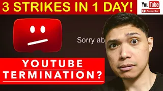 Download NA 3 COPYRIGHT STRIKES AKO IN JUST ONE DAY! WHAT TO DO AFTER GETTING 3 COPYRIGHT STRIKES ON YOUTUBE MP3