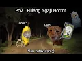 Pov: Telat Pulang Ngaji Horor Seram!! | meme kucing 🤣 56