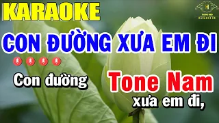 Download Con Đường Xưa Em Đi Karaoke Tone Nam Nhạc Sống | Trọng Hiếu MP3