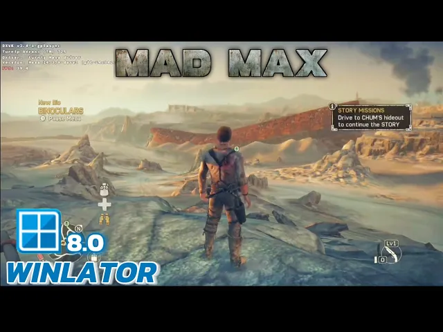 Winlator v8 - Gameplay Mad Max Road Warrior (Windows) On Android