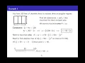 Hammack s Calculus I Lecture 34A Optimization Problems