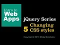 jquery 05 Changing CSS styles with jQuery
