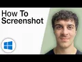 How to Screenshot on Windows 10 - Keyboard Shortcut 2025 Full Guide