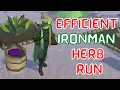Efficient Ironman Herb Run Guide OSRS