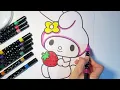 Coloring My Melody Cute Sanrio Coloring Page