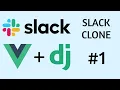 Slack Clone Simple Interface using Vue js Tailwind CSS