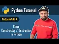 Python Tutorial - 19 Python Tutorial For Beginners In Hindi Constructor Destructor in Python