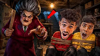 SCARY TEACHER TRAP CHOTU ON HOUSE | CAN WE SAVE REAL LIFE SCARY TEACHER  #factfireking 