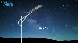 AN-SLP Solar Street Light: Galvanized Steel All-in-One Solar Street Light | 80W–150W