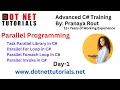 Parallel Programming in C Task Parallel Library in C Dot Net Tutorials Pranaya Rout