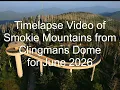 National Park Service - Clingmans Dome Timelapse June 2026 Webcam View