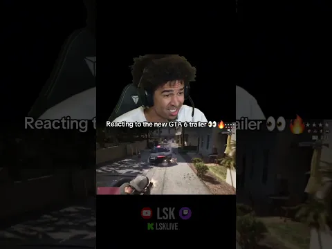 Reacting To The NEW GTA 6 Gameplay Reveal + Trailer! 🔥 #shorts