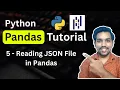 Python Pandas Tutorial 5 - Read JSON File in Pandas