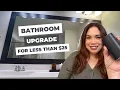 HOW I UPGRADED MY BATHROOM MIRROR without spending 100s of dollars