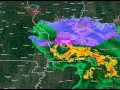 2 PM Radar loop showing the line moving southward