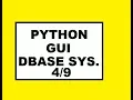 Python GUI Dbase Sys