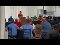 Rock Island coach Anthony Roome speaks at WB6 Coaches Banquet
