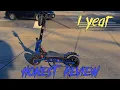 Arwibon gt08 after 1 year | is it still worth it? [the fastest cheap Aliexpress scooter [ 40mph]