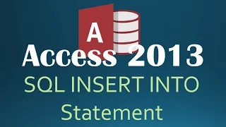 73 SQL Appending Rows Using INSERT INTO Programming In Access 2013