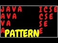 String pattern 3 ICSE X class 10 Semester 2 computer applications Pattern - 3