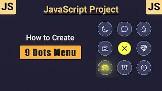 9 Dots Navigation Menu Tutorial Create a Modern Menu with HTML CSS JavaScript MZCode01