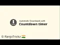How to Make Automatic Downloads with Countdown Timer download timer script for blogger