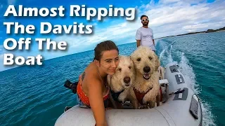 Almost Ripping the Davits Off! – S5:E23 sailing vlog