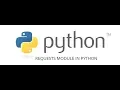 Intro to requests module in Python