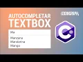 Autocompletar Textbox con C y SQL