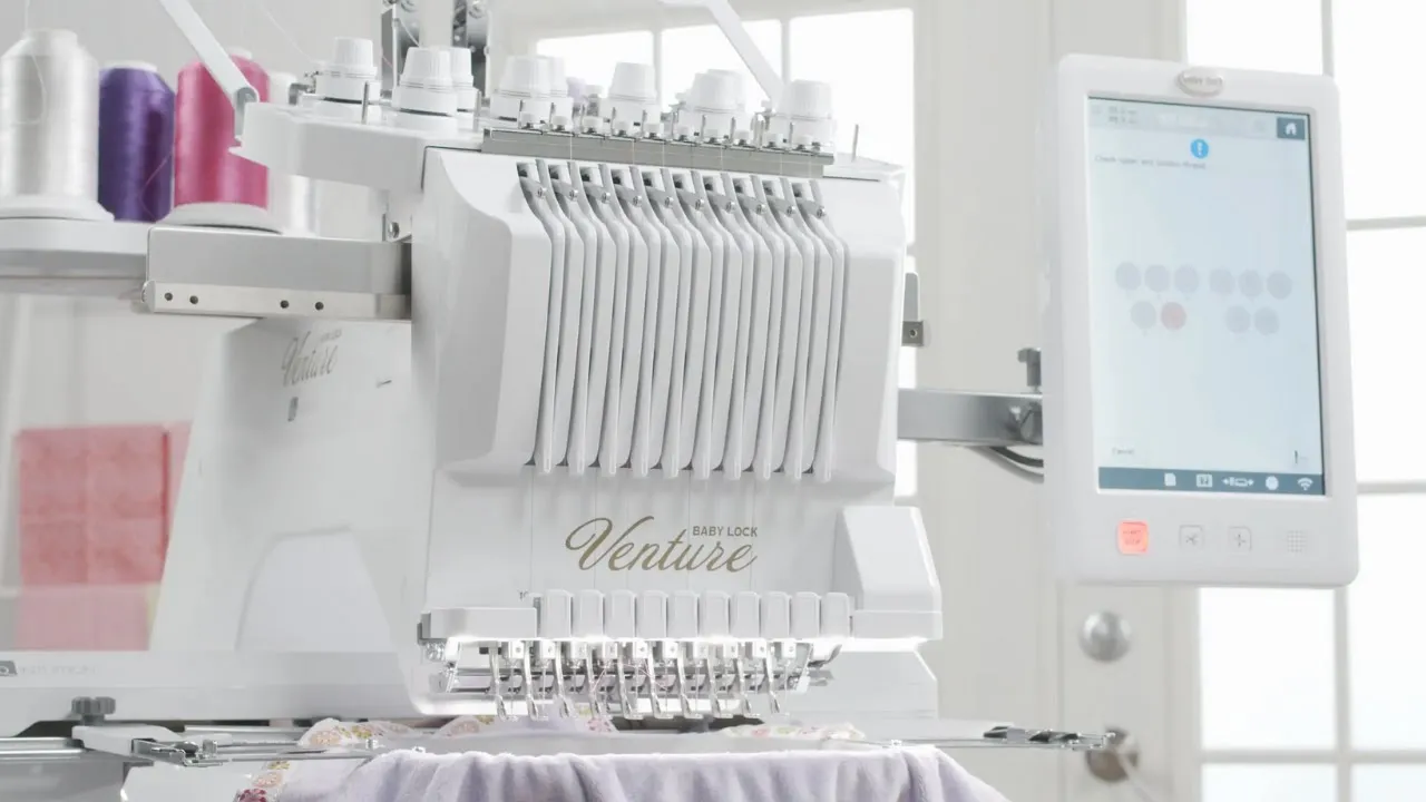 Introducing the Baby Lock Venture™ 10-needle embroidery machine
