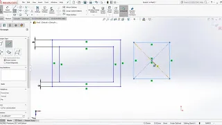 Solid Works Tutorial 4 Rectangle and Center line
