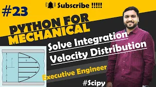 Velocity distribution in pipe in python Python sumpy Python for mechanical engineer