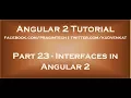 Interfaces in Angular 2