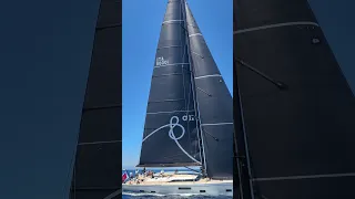 Toby Hodges caught the Grand Soleil S80 LC with full sails. #luxury #luxuryyacht #yacht #sailing