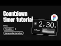 Countdown timer with Variables and Advanced Prototyping Community file