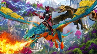 Hunting Giant Dragons With Rare Fire Eerie Wyvern In ARK Survival! 🔥🐉