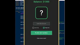 Roll the Dice Game Using Tkinter in Python