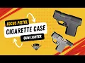 Focus Pistol Lighter with Cigarette Case