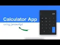 How To Make a Calculator App using HTML CSS JavaScript