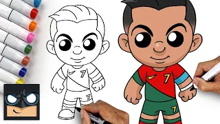 how to draw cristiano ronaldo world cup 2022
