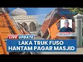 Download Lagu Truk Bermuatan Barang Terjun ke Drainase dan Tabrak Pagar Masjid di Pidie, Sopir Selamat Truk Remuk