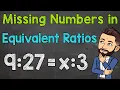 Finding the Missing Number in an Equivalent Ratio