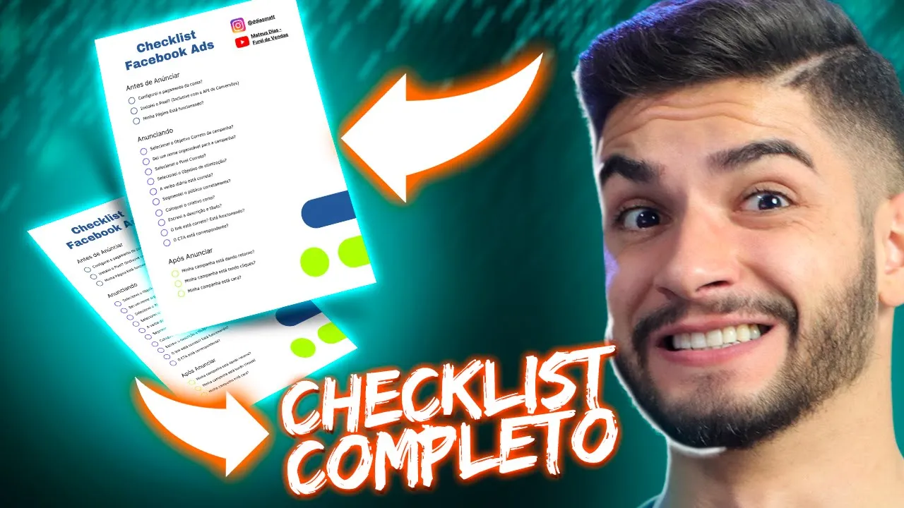 CHECKLIST COMPLETO: Primeira Campanha de Vendas no Facebook ADS
