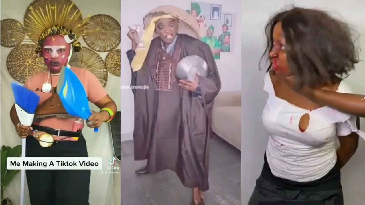 Makopolo and Mercy Johnson killed the genjutsu beat TikTok challenge | ragnar drill remix challenge