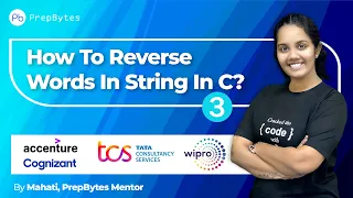 Program To Reverse Words In A String In C Programming
