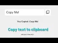 Copy text to Clipboard with 2 lines of JS