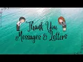 Thank You Messages Letters